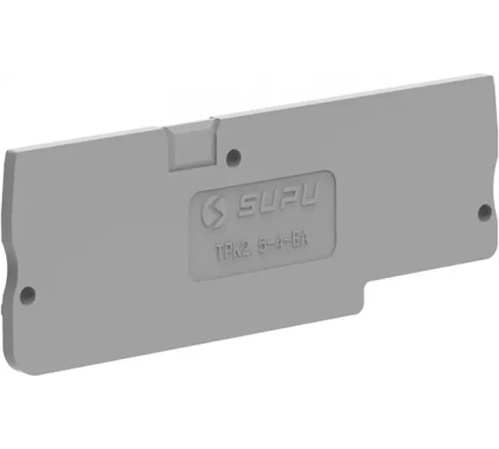 Крышка защитная для клемм SUPU TPK 2-2, сечение 2.5мм2, серый 100шт TPK2.5-4-GY-EA
