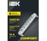 Колодка для удлинителя с выключателем IEK COMFORT К06В 6 мест белый 694639 4