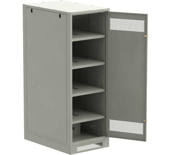 Шкаф (пустой) ITK LINEA B 1700х600мм дверь металлическая серый LB35-17H69-M