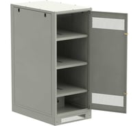 Шкаф (пустой) ITK LINEA B 1450х600мм дверь металлическая серый LB35-14H69-M