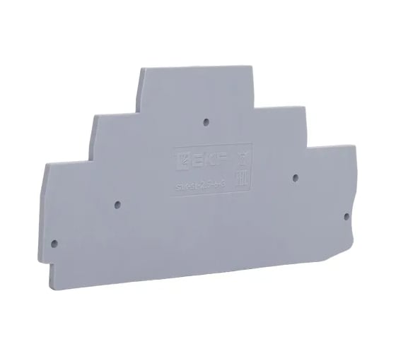Заглушка EKF для тройной ST-2.5 серая sak-st-2,5-6-3