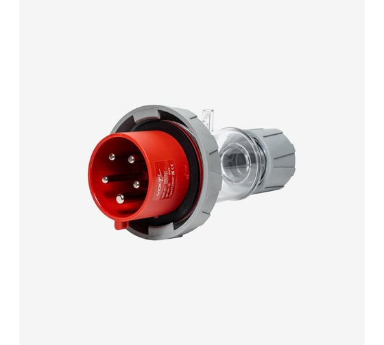 Вилка кабельная прозрачная Voltz 32A, 380-415 В, 3P+N+E, quick connect, IP67 PC256Q67