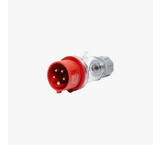 Вилка кабельная Voltz прозрачная 16 A, 380-415 В, 3P+N+E, quick connect, IP44 PC156Q44