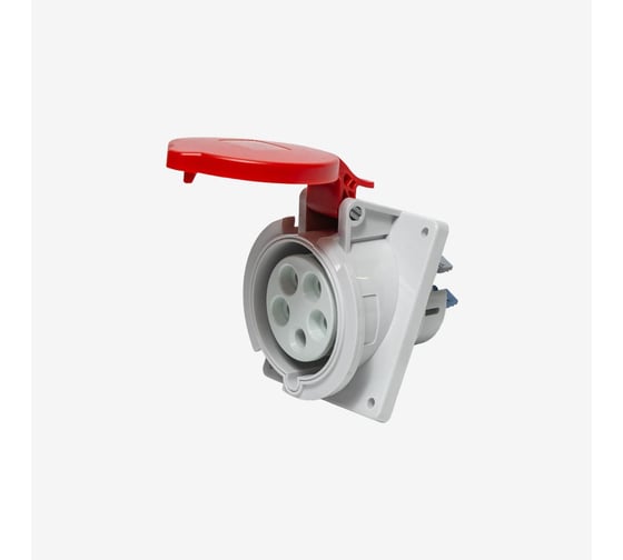 Розетка встраиваемая наклонная Voltz 32 A, 380-415 В, 3P+N+E, quick connect, IP44 SA256Q44