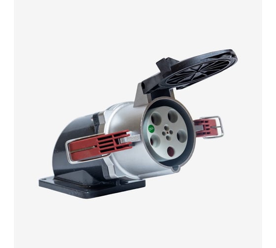 Розетка встраиваемая наклонная (угловая) Voltz 250А 3P+N+E 380-690V IP67 SA556S67