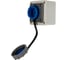 Настенная влагозащищенная розетка REXANT с крышкой 16 А, 2Р+РЕ, IP68 111-125 1