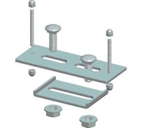 Основа фиксатора кабеля LANMASTER алюминий LAN-MT-FBA