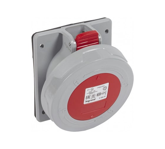 Встраиваемая розетка Legrand без блокировки, P17 Tempra Pro - IP 66/67 - 32 А 555491