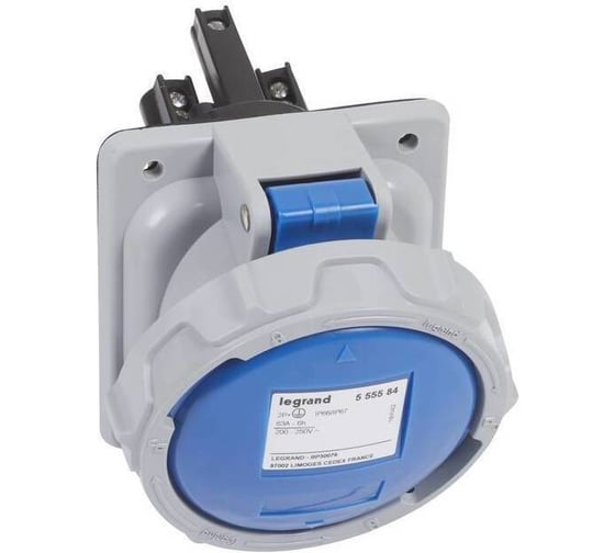 Розетка встроенная Legrand 63А - 2К+З - 230В - IP67 555584