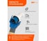 Вилка переносная однофазная трёхпроводная синяя Jazzway PPC 033 2Р+РЕ 63А 220В IP67 5072398 7