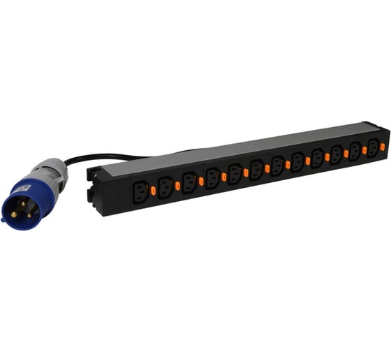 Блок распределения питания Legrand PDU 12 розеток С13, шнур питания 3 м, 19'', 16А 646815