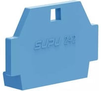 Крышка защитная для клемм SUPU TB 1-1, сеч.4мм2, син.100шт 242644