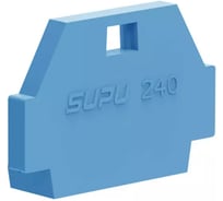 Крышка защитная для клемм SUPU TB 1-1, сеч.1.5мм2, син.100шт 240644