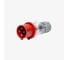 Вилка кабельная прозрачная 32A, 380-415 В, 3P+E, quick connect, IP44 Voltz PC246Q44 1