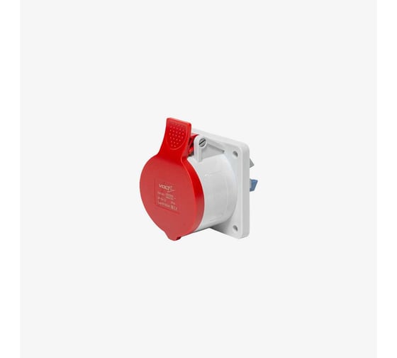 Розетка встраиваемая панельная 16 A, 380-415 В, 3P+N+E, quick connect, IP44 Voltz SP156Q44