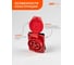 Розетка стационарная скрытая трёхфазная пятипроводная красная Jazzway PPC 415 3Р+РЕ+N 16А 380В IP44 5072978 2