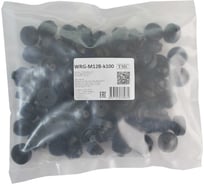 Фитинг пластиковый, втулка вводная WEYER WRG-M12B-k100 полипропилен, цвет черный, M12, кабель диаметр 4-7 мм, IP67, -40C-+110C, комплект-100 шт. WE4200801-100