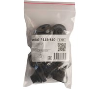 Фитинг пластиковый, втулка вводная WEYER WRG-P11B-k10 полипропилен, цвет черный, PG11, кабель диаметр 7-10 мм, IP67, -40C-+110C, комплект-10 шт. WE4203101-10