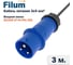 Блок распределения питания Filum (PDU) верт. 1ф 32А, 2 конт. по 16А, 24хSchuko, 1408 мм, 2 автом. выкл., инд, кабель пита FL-S-32-24S-I-MCB-1408-3-2PE 6