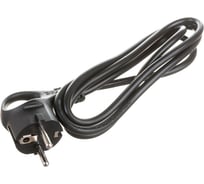 Шнур питания с вилкой ЭРА UX3x0,751,5mB с заземлением ПВС 3x0,75 1,5м черный Б0048689