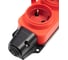 Колодка Volsten S1-M3Z Red штепс. с защит. крышкой каучук. 3-х мест. красн. с/з IP44 15994 3