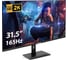 Монитор ExeGate игровой с аудио 31.5 WQHD 165 Гц Combat EG3207TA IPS LED Grade A+, 2K, 2560x1440 165Гц WQHD , 16:9, 300cd/m2, 1000:1, 178/178, 1ms, 2xHDMI 299471 1