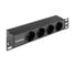 Блок розеток ExeGate 10" ServerPro PDU-10H401 с разъемом C14 Al-4S-C14 10, 1U, алюминий, 4 Schuko, C14, 274х45х45 мм, черный, RTL 298596 1