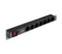 Блок розеток с сетевым фильтром ExeGate Surge Protect ServerPro PDU-19H702 с защитой от перегрузки и разъемом подключения C14 Al-7S-C14-SW-O-SPD1 19, 1U, Ал 299607 2