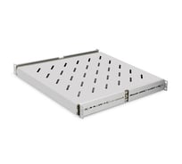Полка выдвижная ExeGate 19" ECSS-FS800-G перфорированная, глубина 475мм, крепление 19 1U, для напольных шкафов и стоек глубиной 800мм/1000мм, нагрузка до 40 кг 300304