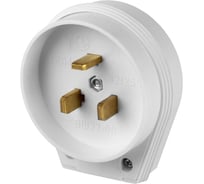 Вилка электрическая ВШ 32А 250В 2Р+РЕ белая TDM ELECTRIC SQ1812-0007