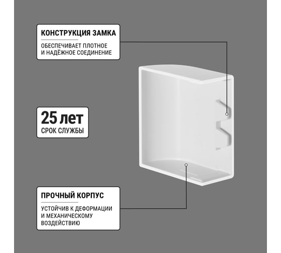 Заглушка кабельной трассы TDM ELECTRIC КМЗ 40х16 (4 шт./комплект) SQ0411-0084