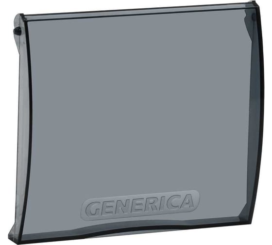 Дверца для корпуса пластикового GENERICA ЩРН(В)-П-6 черная прозрачная MKP10D-DV-06-K08-G