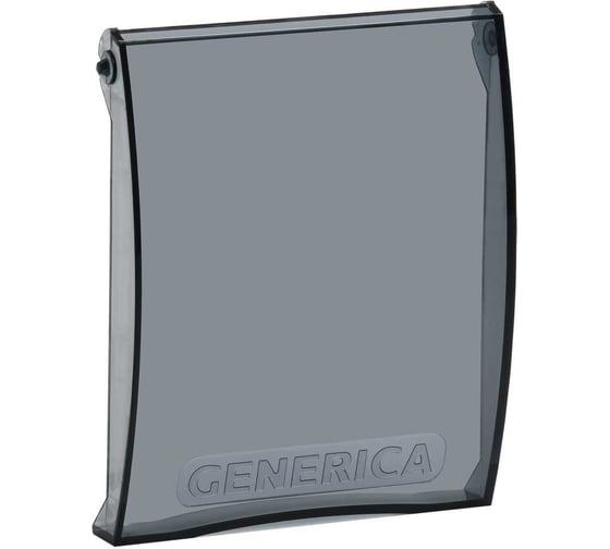 Дверца для корпуса пластикового GENERICA ЩРН(В)-П-4 черная прозрачная MKP10D-DV-04-K08-G