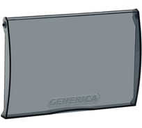Дверца для корпуса пластикового GENERICA ЩРН(В)-П-8 черная прозрачная MKP10D-DV-08-K08-G