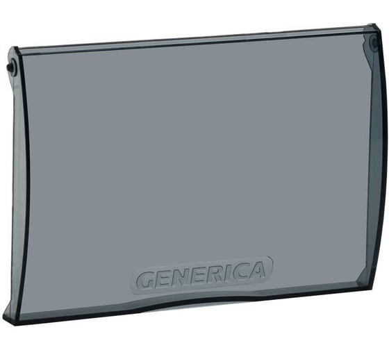 Дверца для корпуса пластикового GENERICA ЩРН(В)-П-8 черная прозрачная MKP10D-DV-08-K08-G