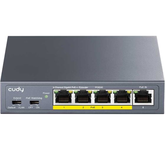 Четырёхканальный гигабитный удлинитель Cudy POE40 PoE++ 10000152360
