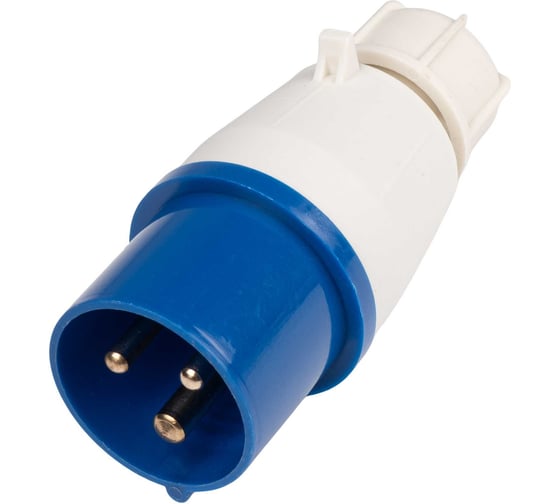 Вилка переносная Jazzway однофазная трёхпроводная PPC 013 2P+PE 16A 220V IP44 5072251
