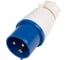 Вилка переносная Jazzway однофазная трёхпроводная PPC 013 2P+PE 16A 220V IP44 5072251 1