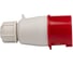 Вилка переносная Jazzway трёхфазная четырёхпроводная красная PPC 014 3P+PE 16A 380V IP44 5072275 12