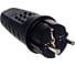 Вилка FL-PLUG-EU-IP44-BK 2P+PE 16A 250В IP44 переносная, чёрная Filum 00-01186586 1