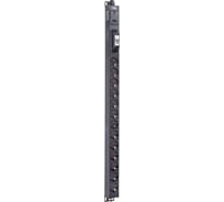 Вертикальный блок розеток ITK BASE PDU PV0111 19U 1 фаза 16А 13 розеток SCHUKO (немецкий стандарт) кабель 2,6м вилка SCHUKO (немецкий стандарт) BS-PV12-13D-11