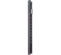 Вертикальный блок розеток ITK BASE PDU PV1111 18U 1 фаза 16А 9 розеток SCHUKO (немецкий стандарт) + 3 розетки C13 кабель 2,6м вилка SCHUKO (немецкий стандарт) BS-PV12-09D-03C13-11