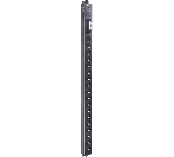 Вертикальный блок розеток ITK BASE PDU PV0111 24U 1 фаза 16А 18 розеток SCHUKO (немецкий стандарт) кабель 2,6м вилка SCHUKO (немецкий стандарт) BS-PV12-18D-11