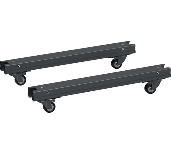 Комплект роликов ITK LINEA S для шкафа шириной 750 мм, черный LS-SRS05-750