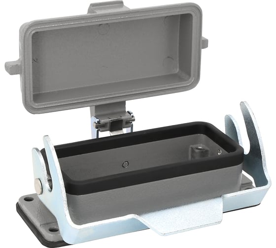 Корпус приборный проходной КЭАЗ с крышкой OptiLink HDC-H16B-BK-1L-MCV 353716