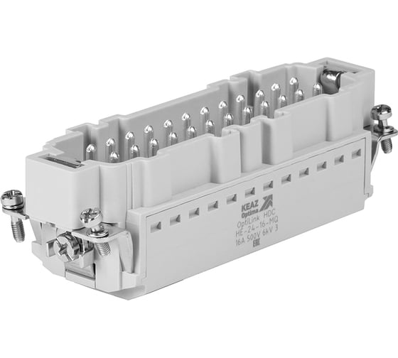 Вилка КЭАЗ OptiLink HDC-HE-24-16-MQ-(0,14-2,5)-500V 352268