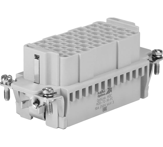 Розетка КЭАЗ OptiLink HDC-HDD-72-10-FC-(0,14-2,5)-250V 366485