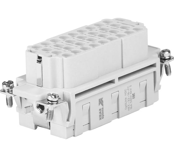 Розетка КЭАЗ OptiLink HDC-HEE-32-16-FC-(0,14-4,0)-500V 352239