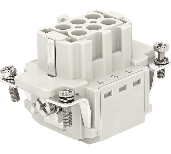 Розетка КЭАЗ OptiLink HDC-HE-6-16-FQ-(0,14-2,5)-500V 352251