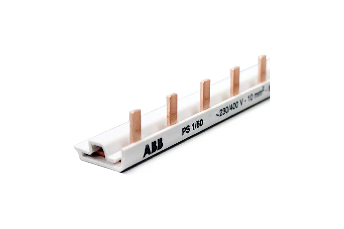 1-фазная шина ABB PS1/60 60 модулей, 63А 2CDL210001R1060 - выгодная ...
